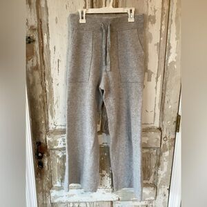Faherty Gray Women’s Cloud Cashmere Wide Leg Pants - XS - so soft!